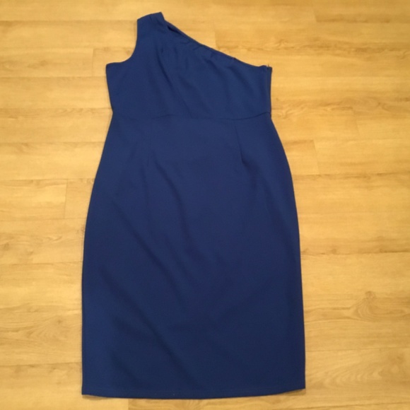 Women's One Shoulder Cutout Ruched Bodycon Cocktail Party Dress - Picture 7 of 7
